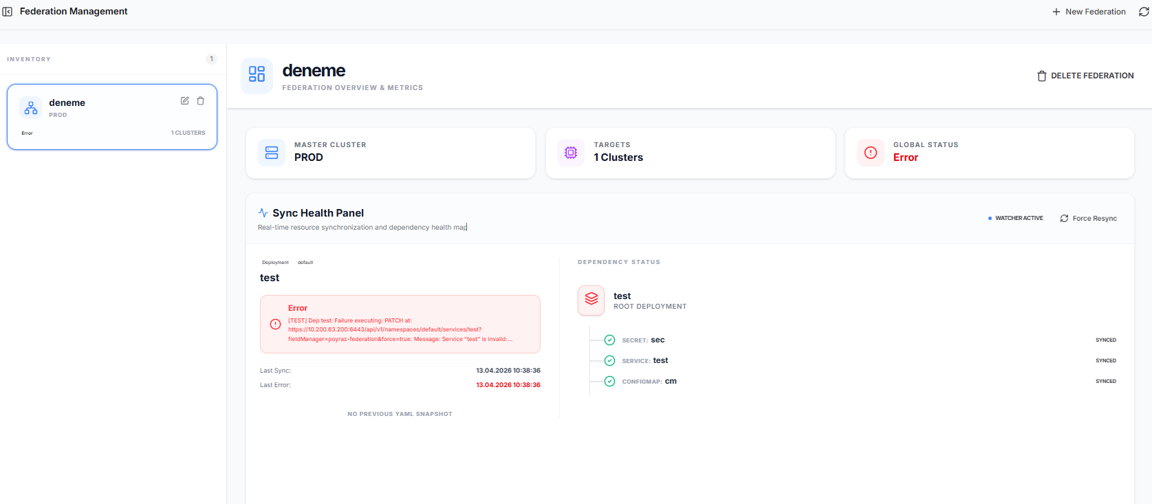 Federation Resource Selectors